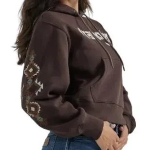 112353120- Wrangler Women's Retro Brown Pullover