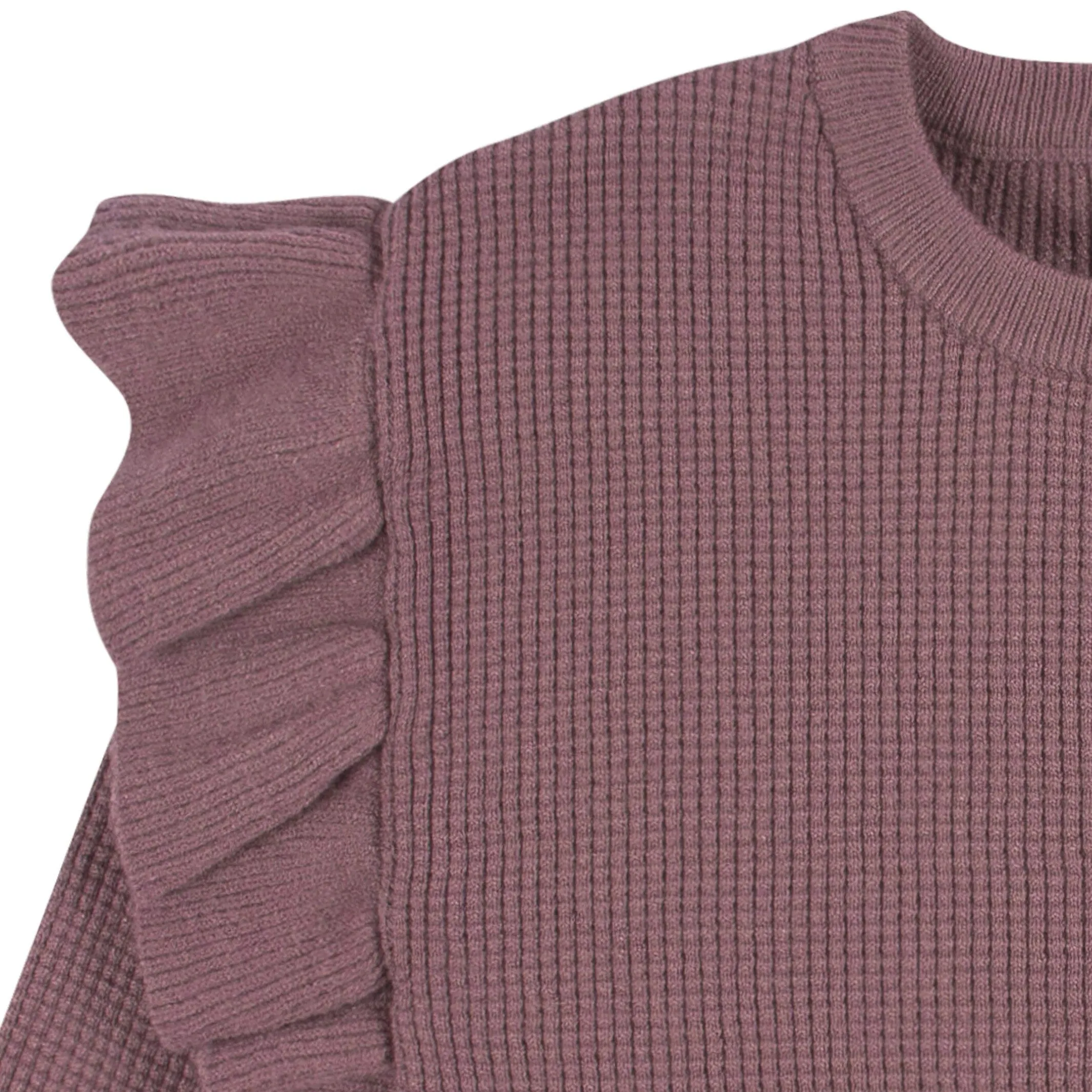 2-Piece Infant and Toddler Girls Mauve Sweater Knit Set