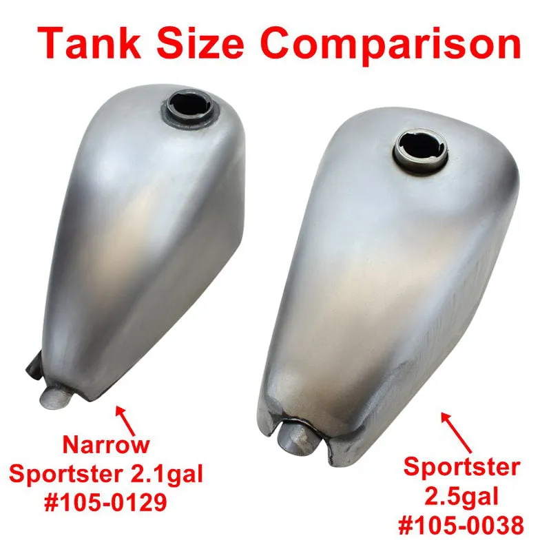 2.1gal Narrow Sportster Frisco Style Bobber Gas Tank