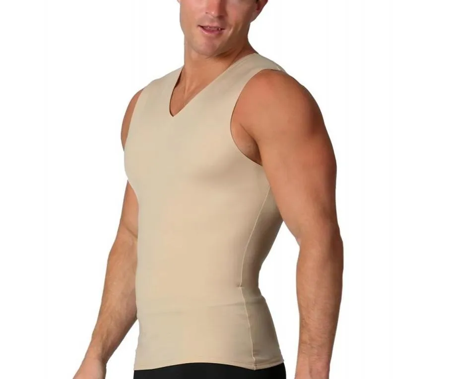 3 Pack Insta Slim Compression Sleeveless V-Neck Tank VS00N3