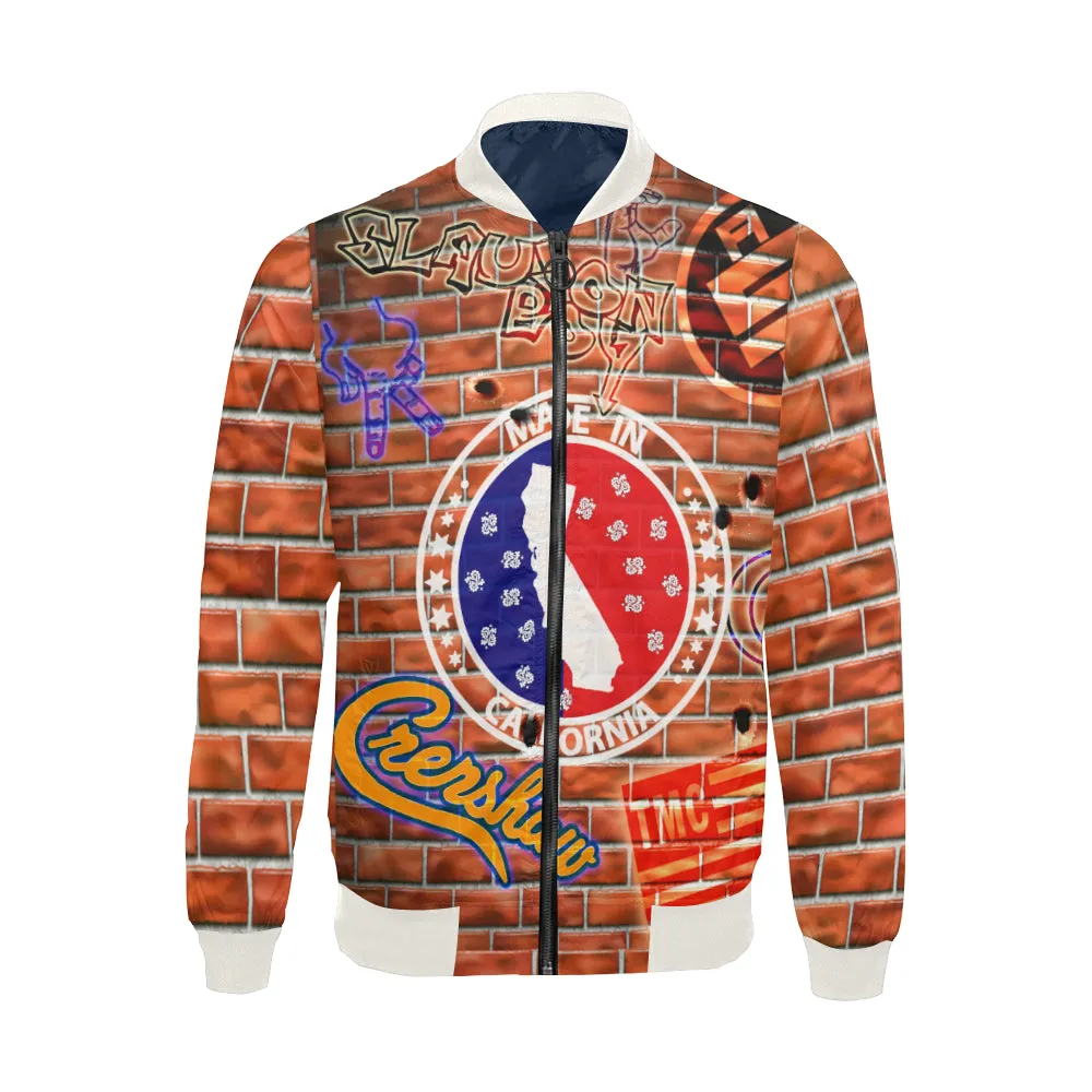 4 HUSSLE THE GREAT All Over Print Bomber Jacket for Men