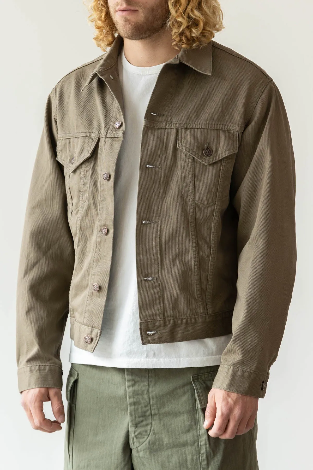 60's Cotton Pique Jacket - Dusty Olive