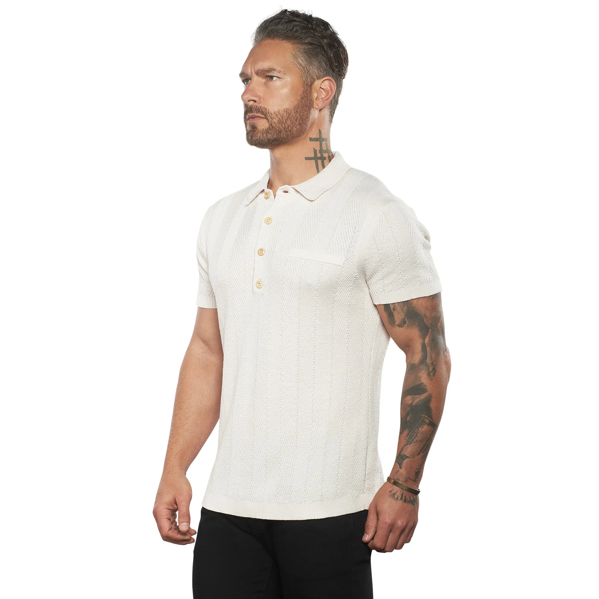 Alastair Fitted Knit Polo