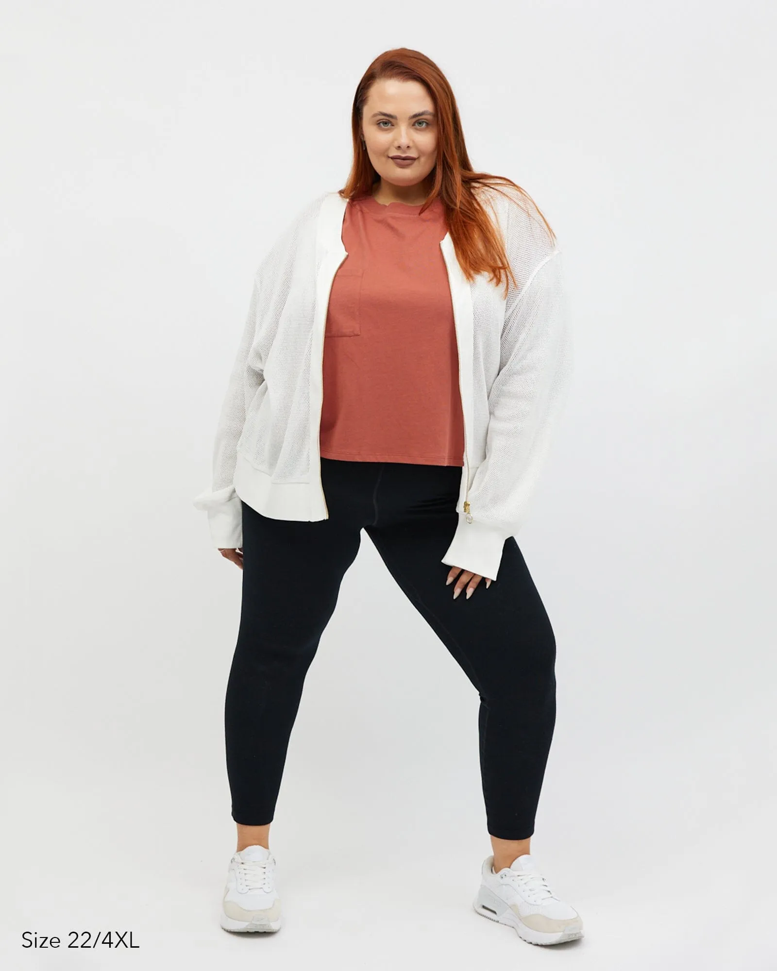 Amara Mesh Bomber Jacket - Cream