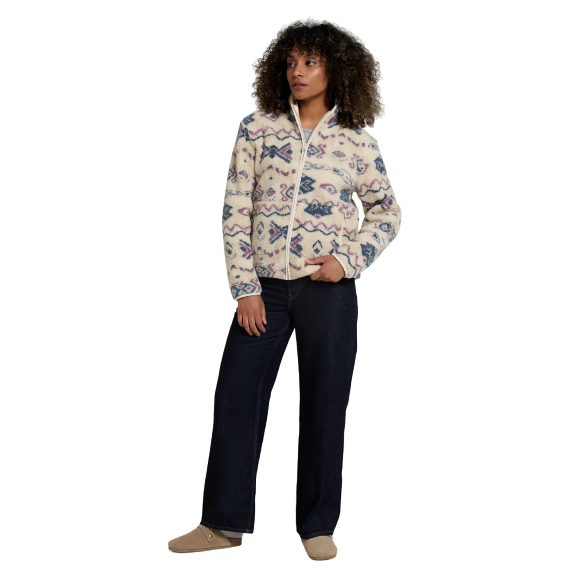 Animal Womens/Ladies Hennie Printed Borg Jacket