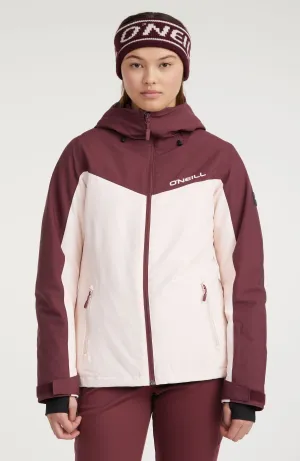 Aplite Snow Jacket | Windsor Wine Colour Block