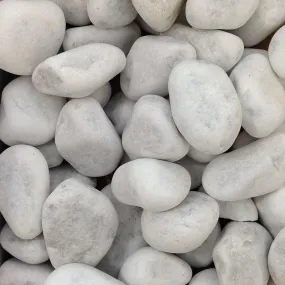 Aquarium Fish Tank Gravel White Pebbles 3-5cm 5kg