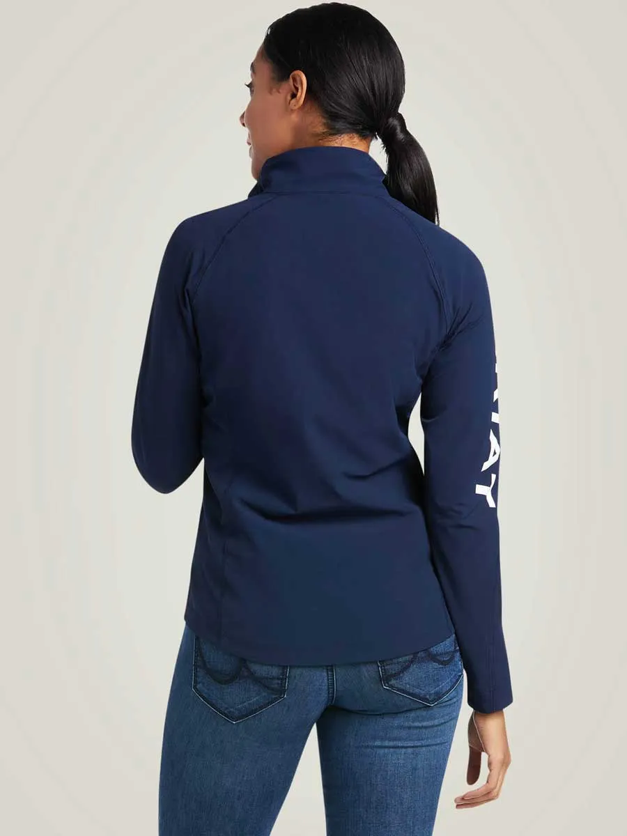 ARIAT Agile Softshell Jacket - Womens - Navy & Red