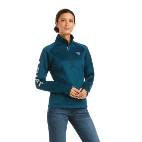 Ariat Women's Tek Team Half Zip Eurasian Teal Sweatshirt