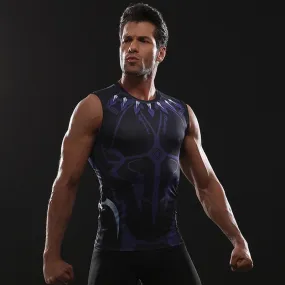 Avengers 3 BLACK PANTHER Compression Tank Top for Men