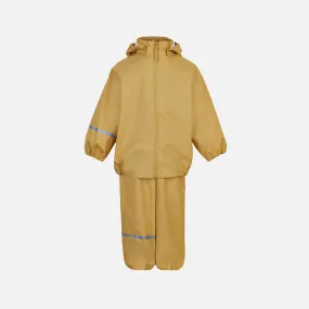 Baby & Kids Recycled Rainwear Set - Saffron