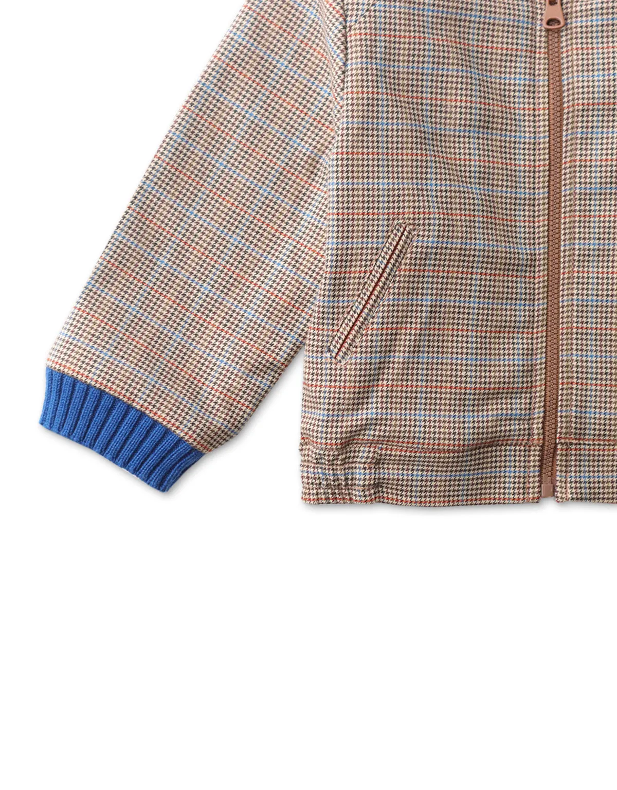 BABY BOYS HOUNDSTOOTH BOMBER JACKET