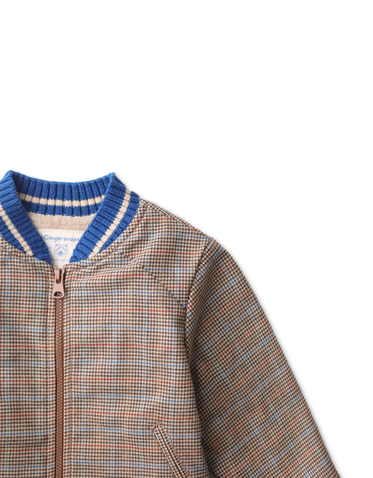 BABY BOYS HOUNDSTOOTH BOMBER JACKET