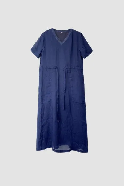 Blue Ramie Dress