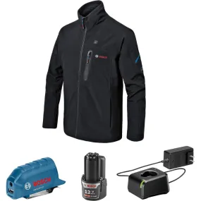 Bosch GHJ12V-203XLN12 12V Max Heated Jacket Kit with Portable Power Adapter - Size 3X Large