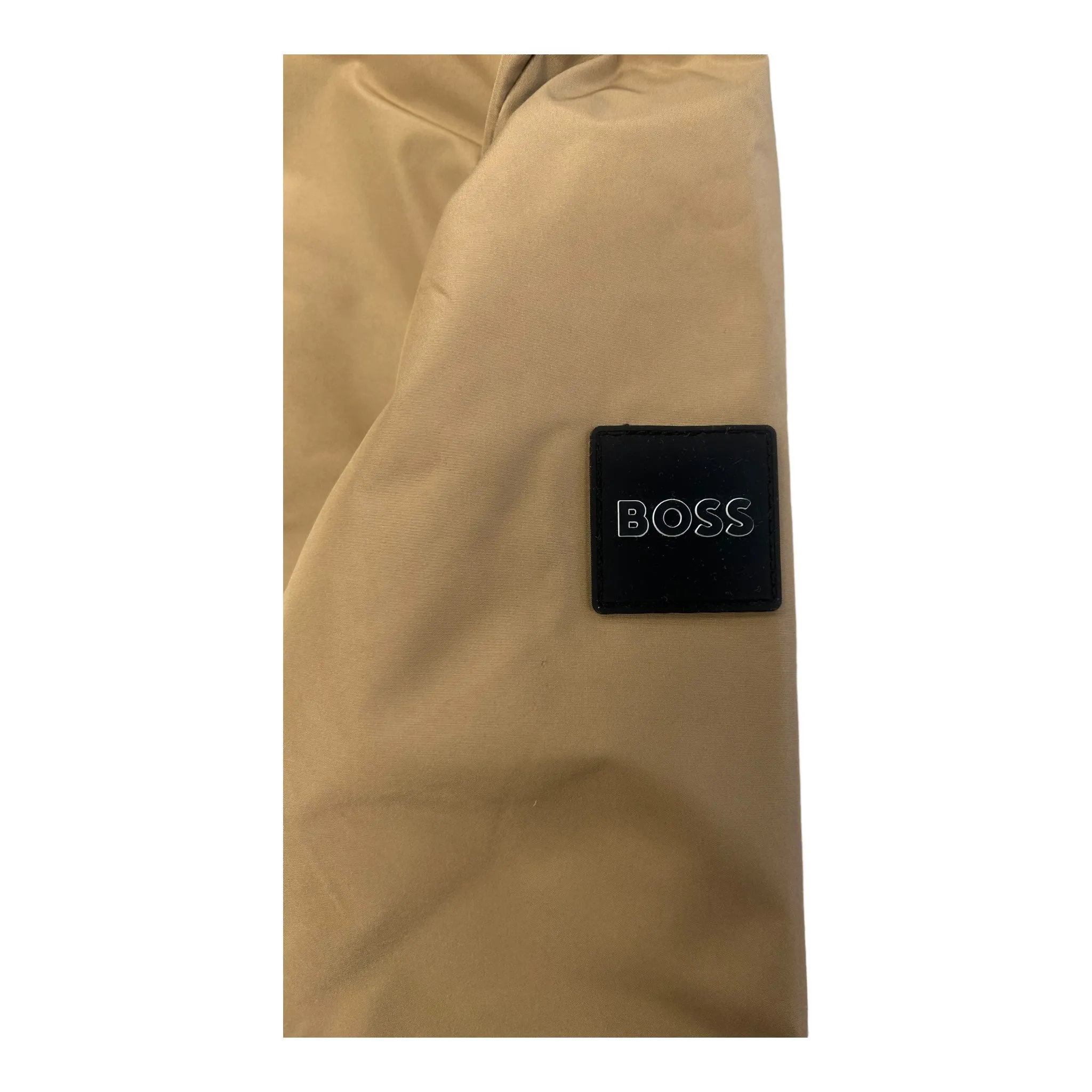 Boss - Tan, water repellent hooded jacket