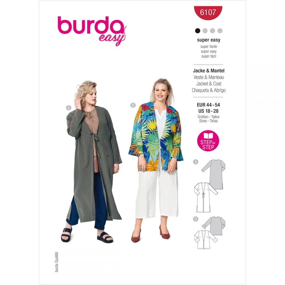 Burda Jacket or Coat 6107