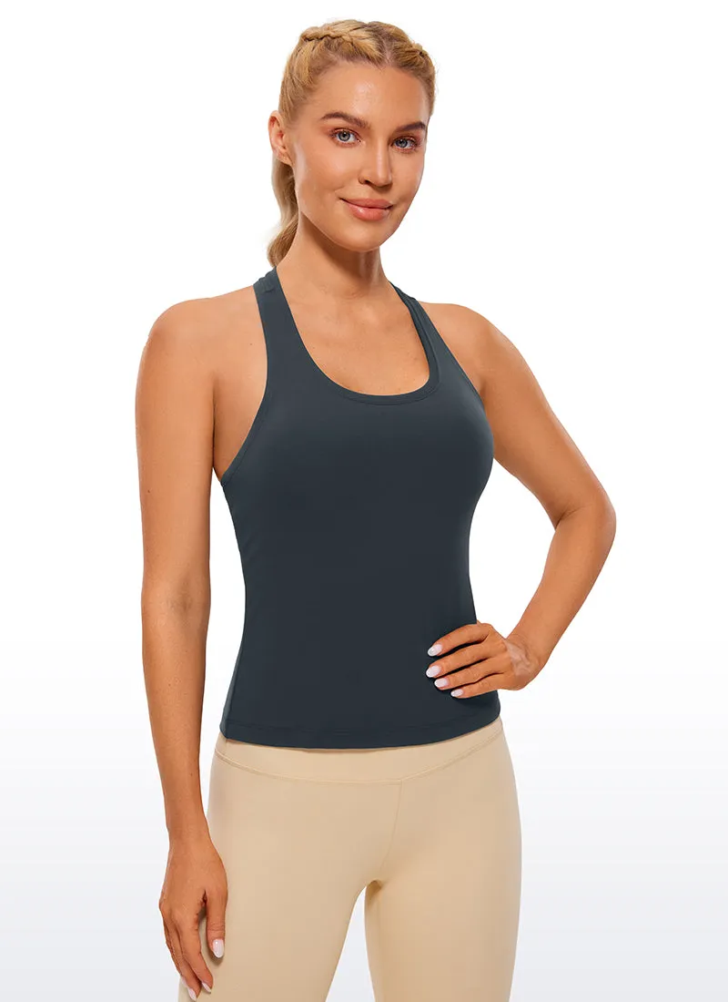 Butterluxe Waist-Length Crewneck Tank Racerback