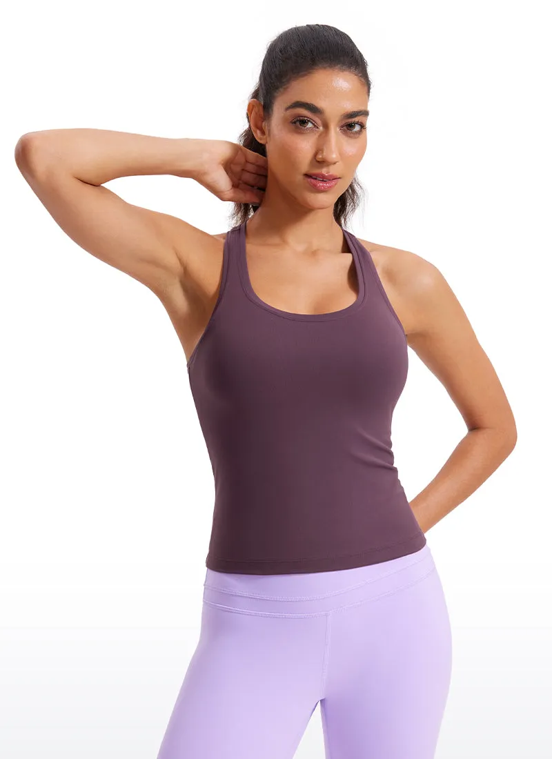 Butterluxe Waist-Length Crewneck Tank Racerback