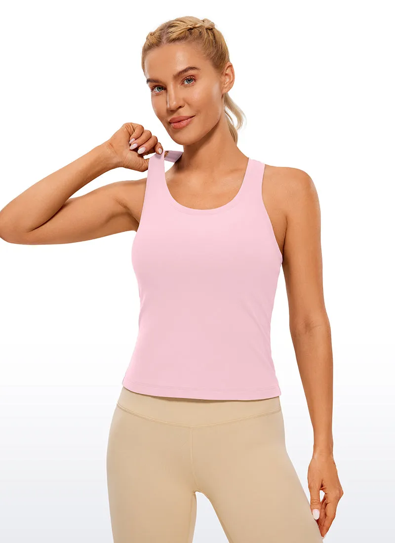 Butterluxe Waist-Length Crewneck Tank Racerback