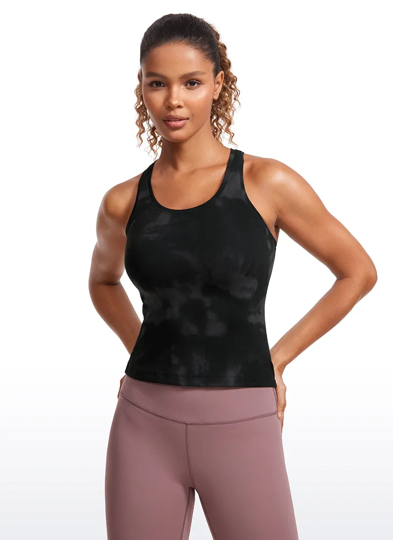 Butterluxe Waist-Length Crewneck Tank Racerback