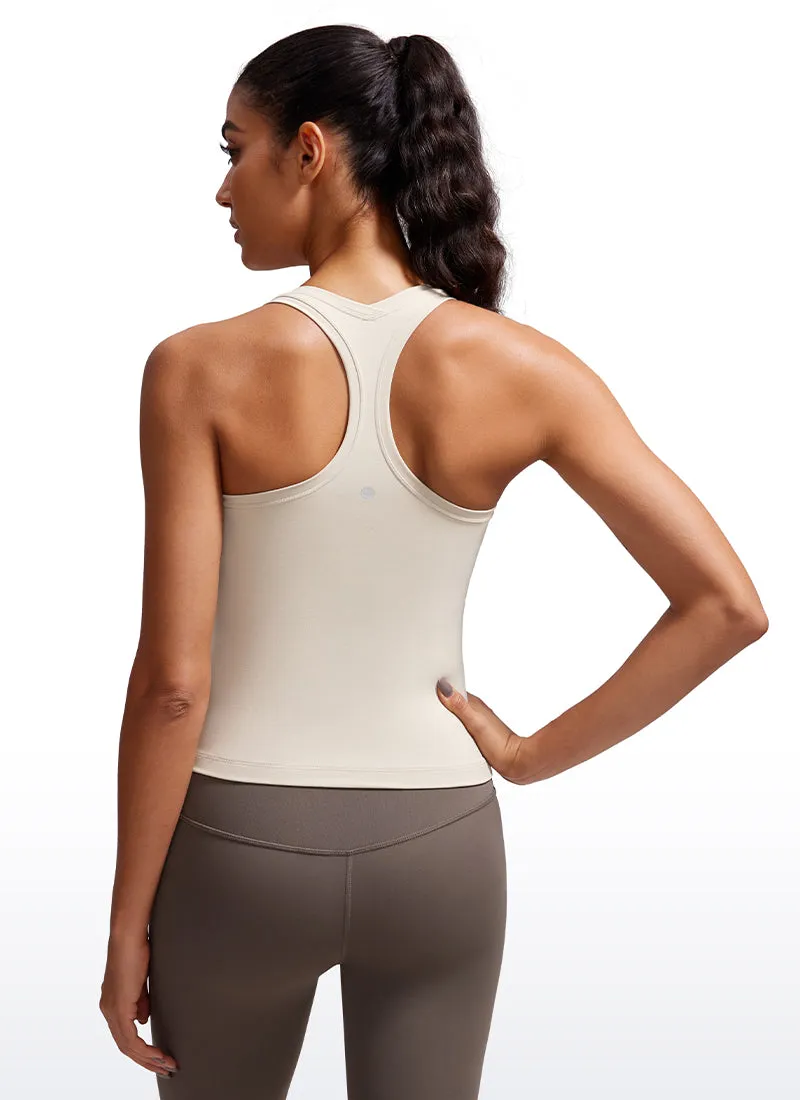 Butterluxe Waist-Length Crewneck Tank Racerback