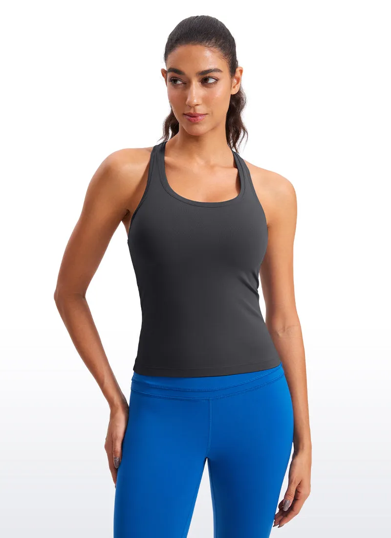 Butterluxe Waist-Length Crewneck Tank Racerback