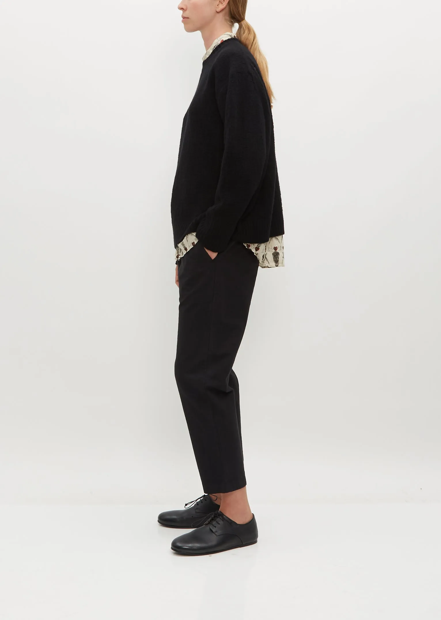 Cashmere Lamb Crew Neck Pullover