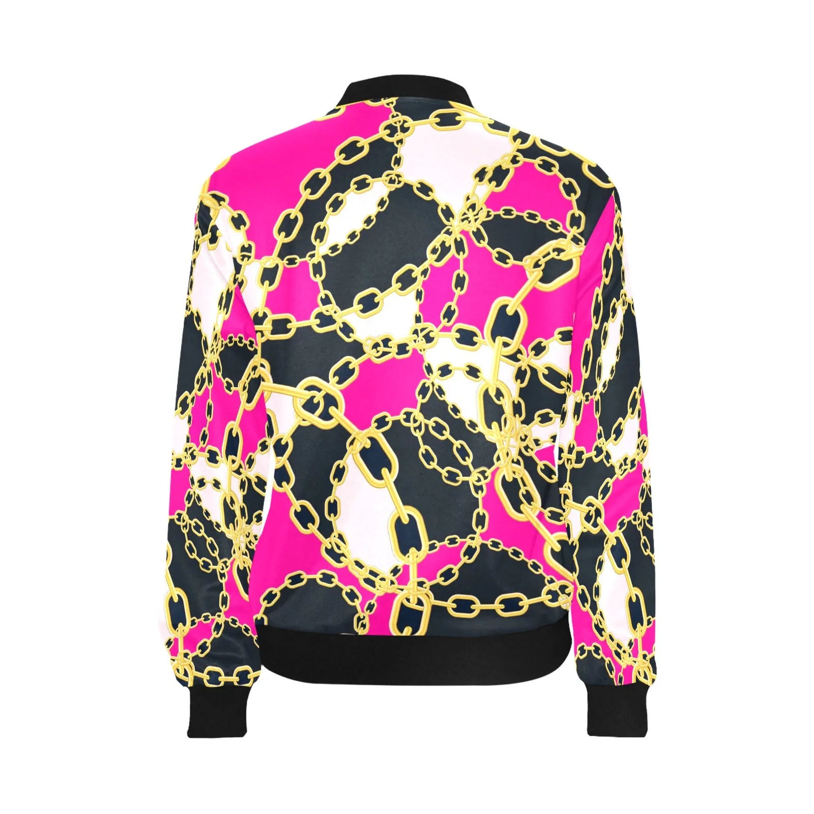 chained up 2 All Over Print Bomber Jacket for Women (Model H36)