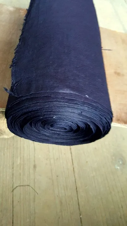 Chinese Dong people's homespun Indigo-dyed Egg White Fabric Textile 1meter 004