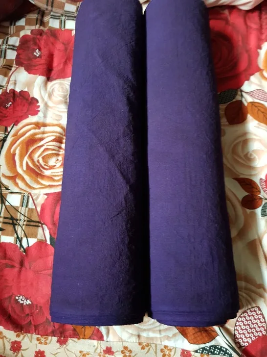 Chinese Dong people's homespun Indigo-dyed Egg White Fabric Textile 1meter 004