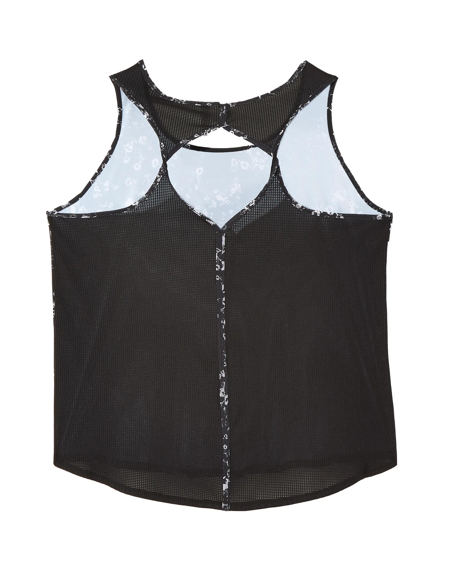 Clementine Tank with Keyhole Back | Black / White