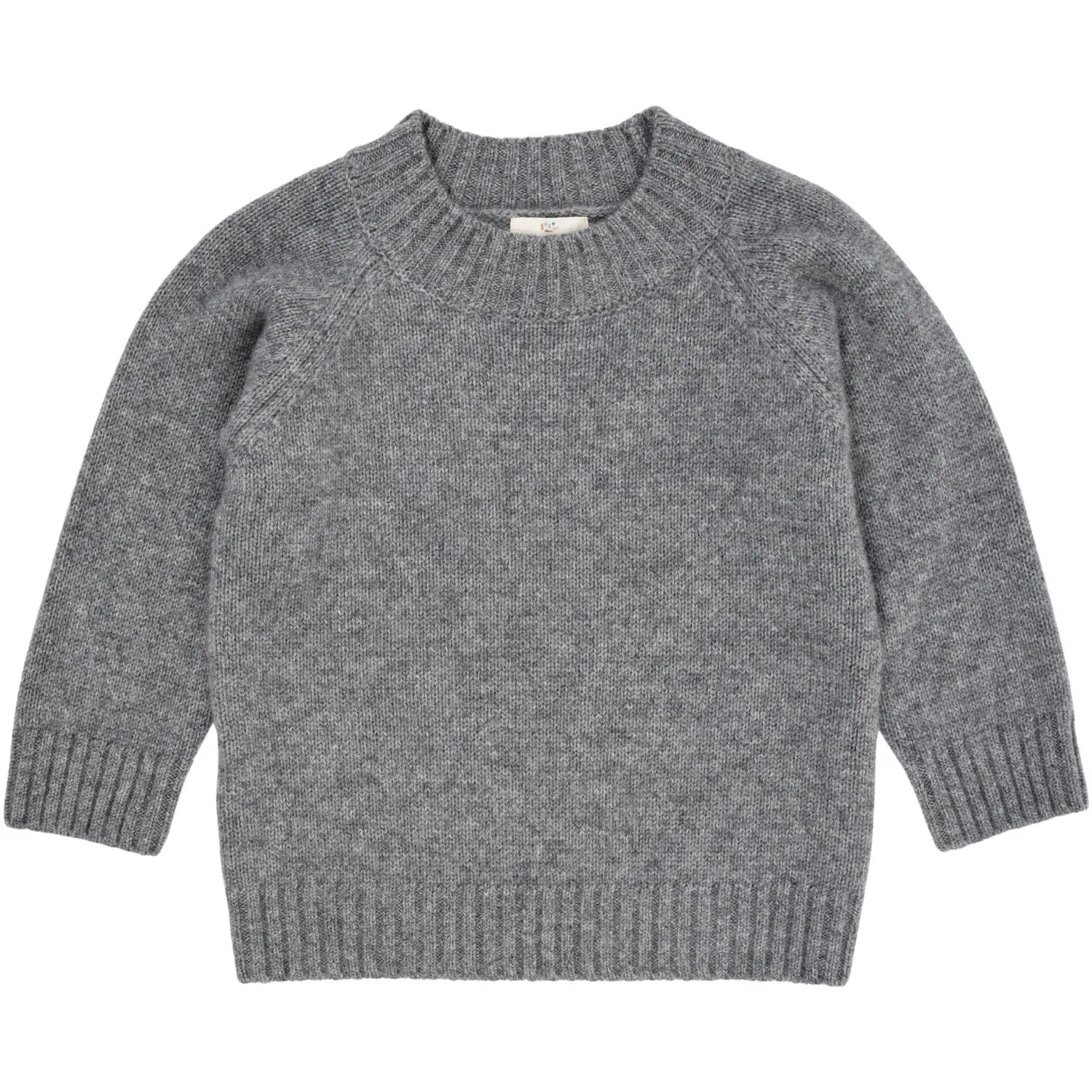 COPENHAGEN COLORS Grey Mel Cashmere Classic Turtle Neck Pullover