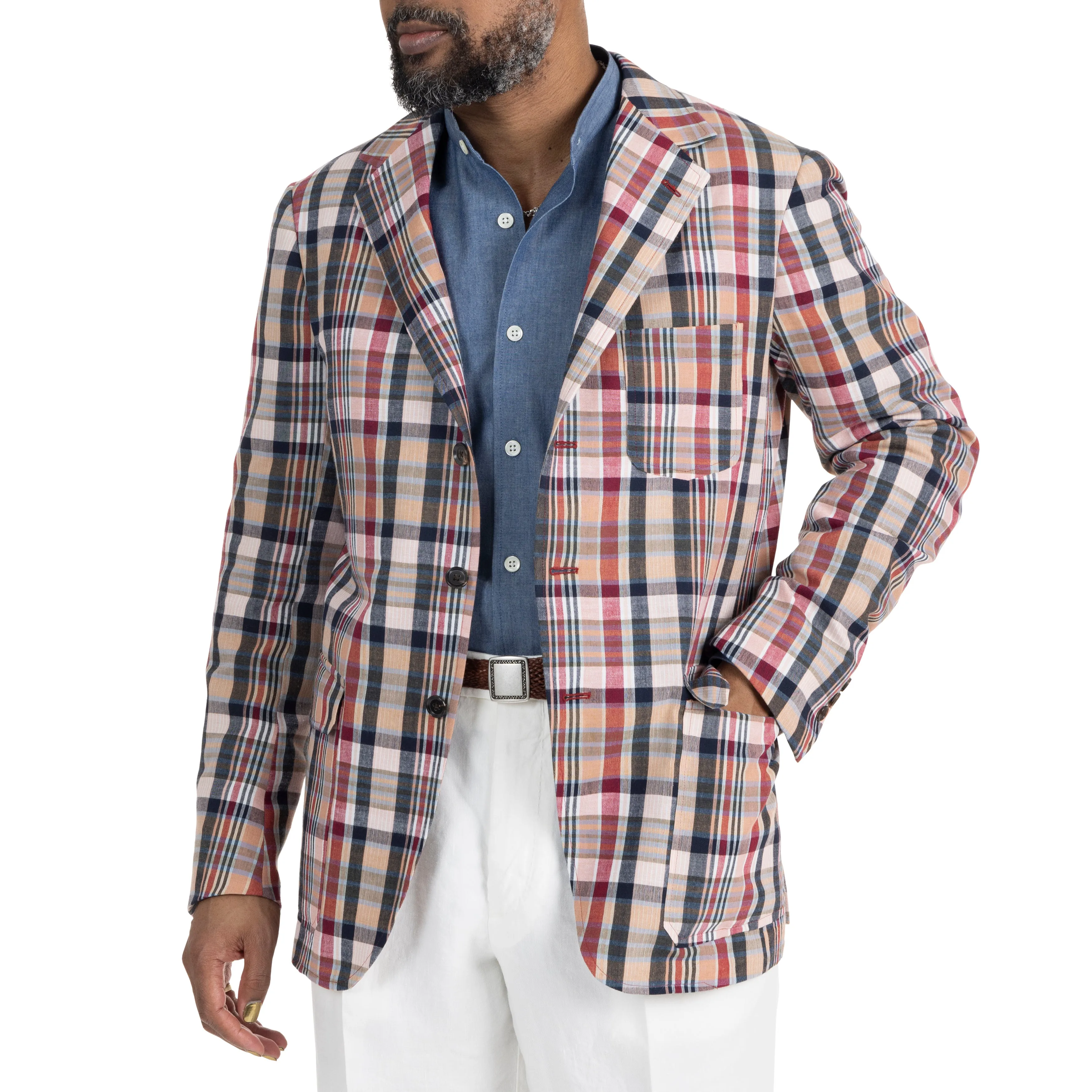 Cotton Madras Model 11 Sport Coat