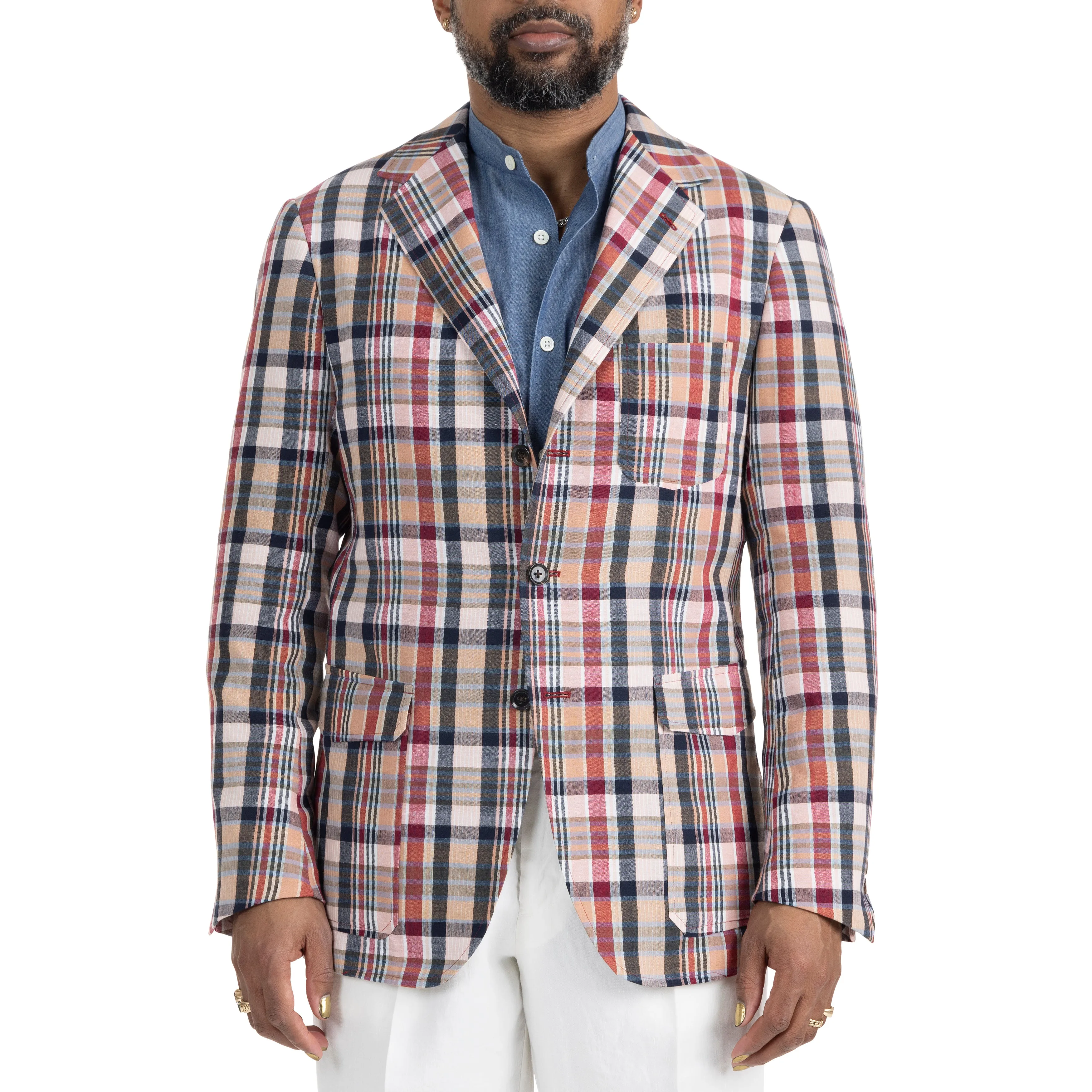 Cotton Madras Model 11 Sport Coat