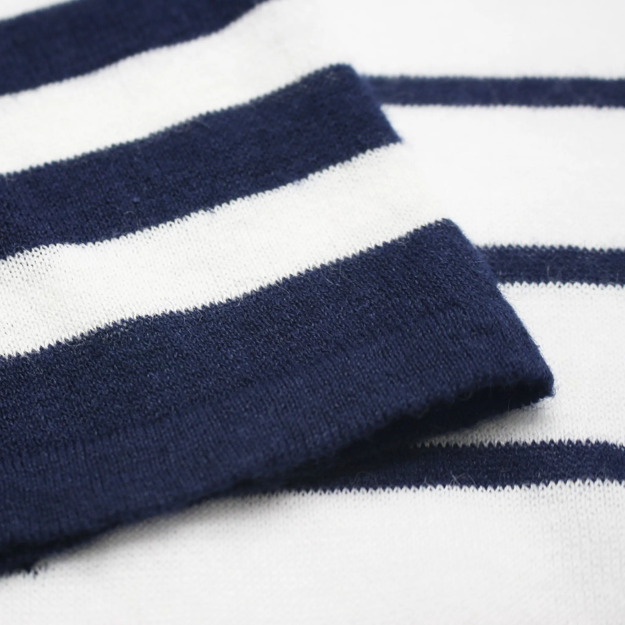 Cotton Ramie Striped Short Sleeve T-Shirt Breton