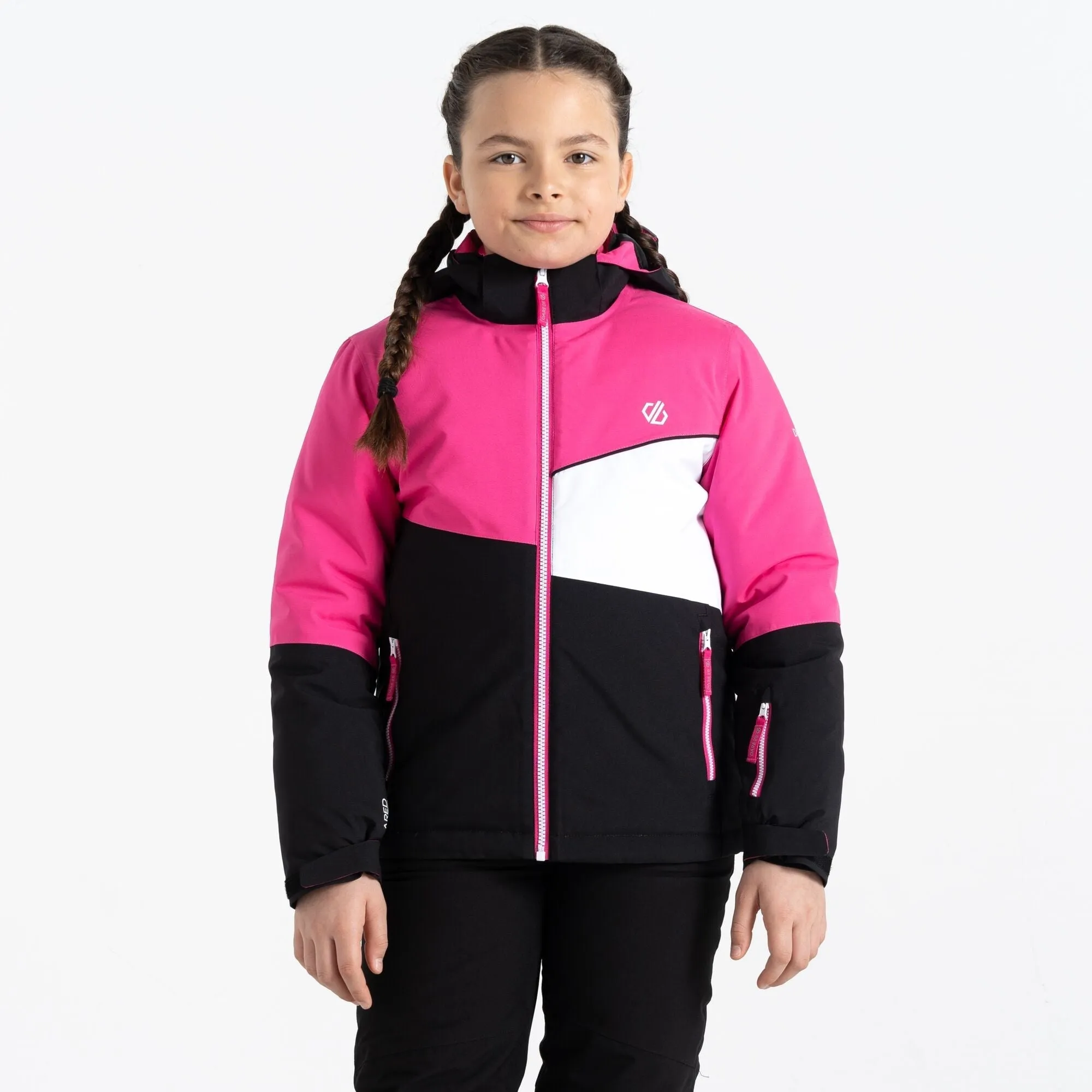 Dare2B Kids' Steazy Ski Jacket | Pure Pink Black