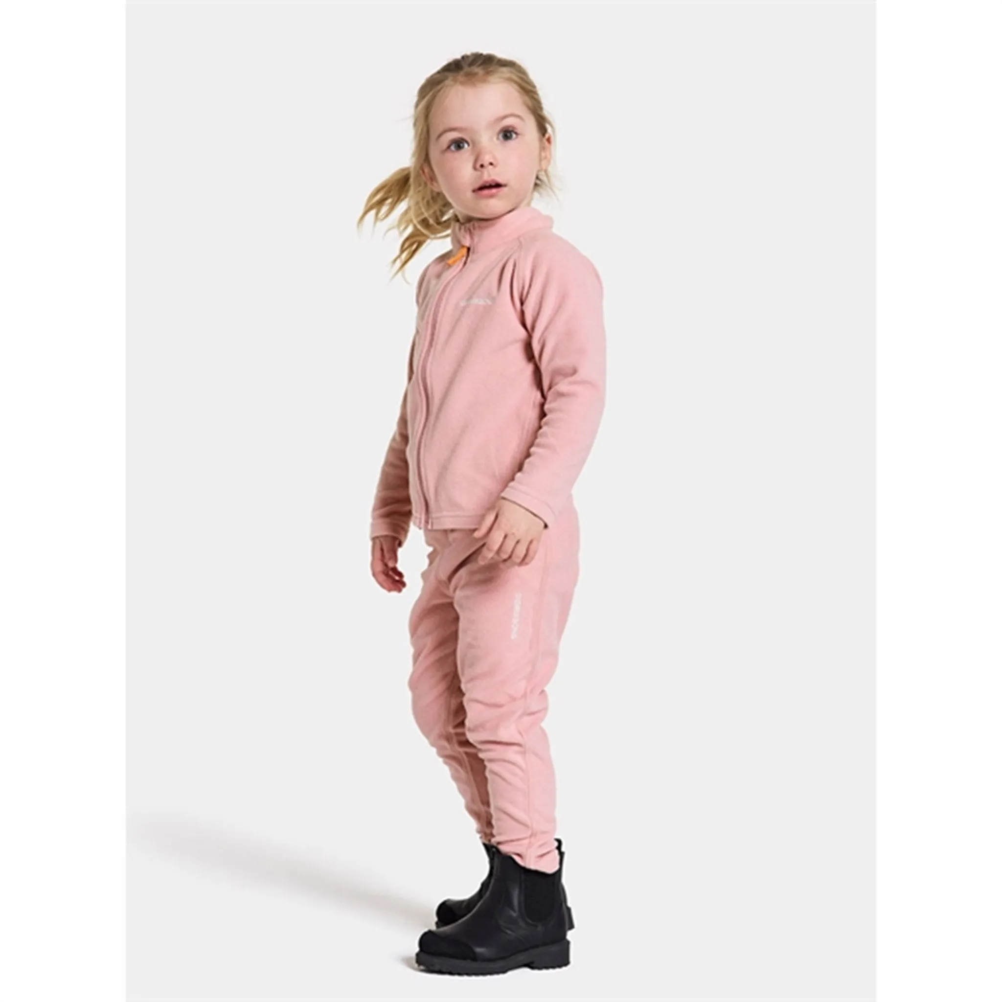 Didriksons Soft Pink Monte Kids Fleece Pants