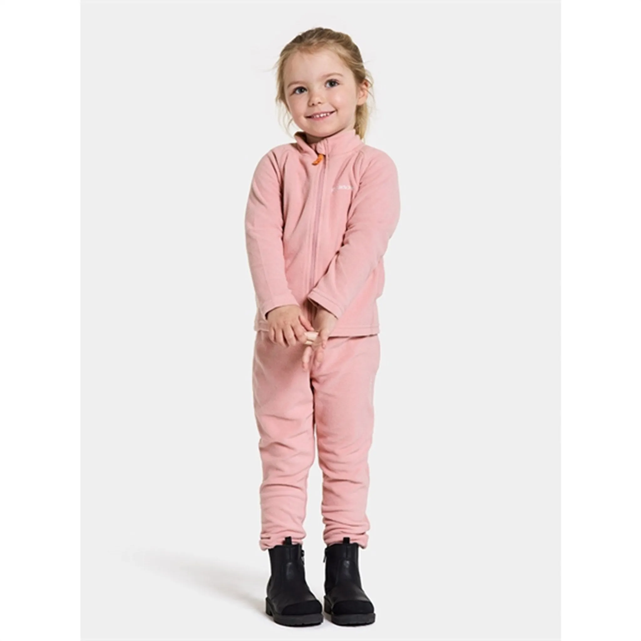 Didriksons Soft Pink Monte Kids Fleece Pants