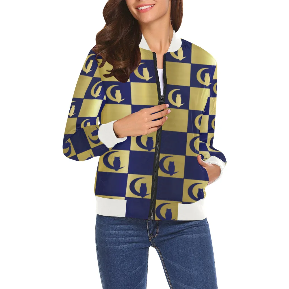 DIMES All Over Print Bomber Jacket for Women