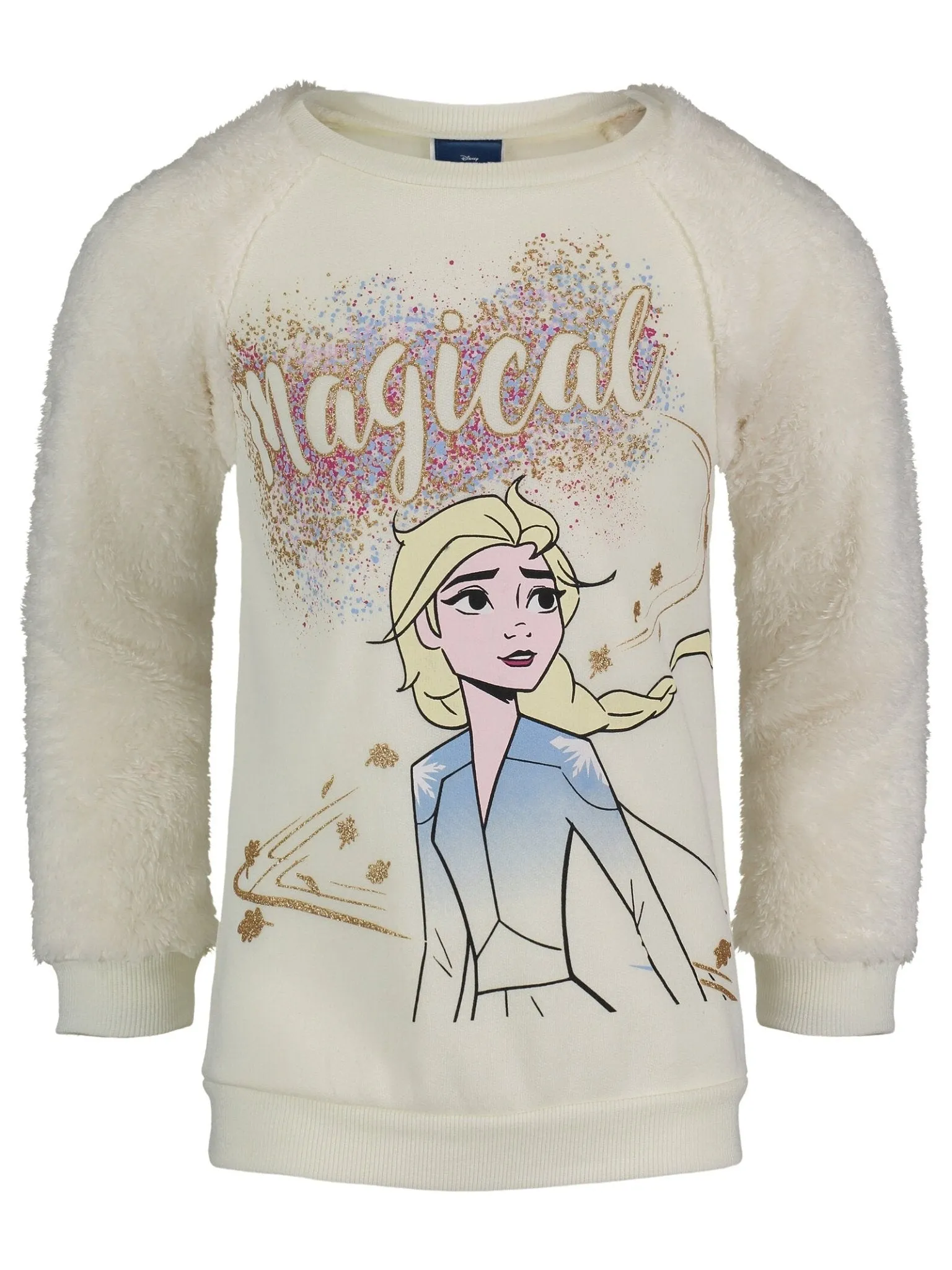 Disney Frozen Queen Elsa Fur Fleece T-Shirt and Leggings Outfit Set