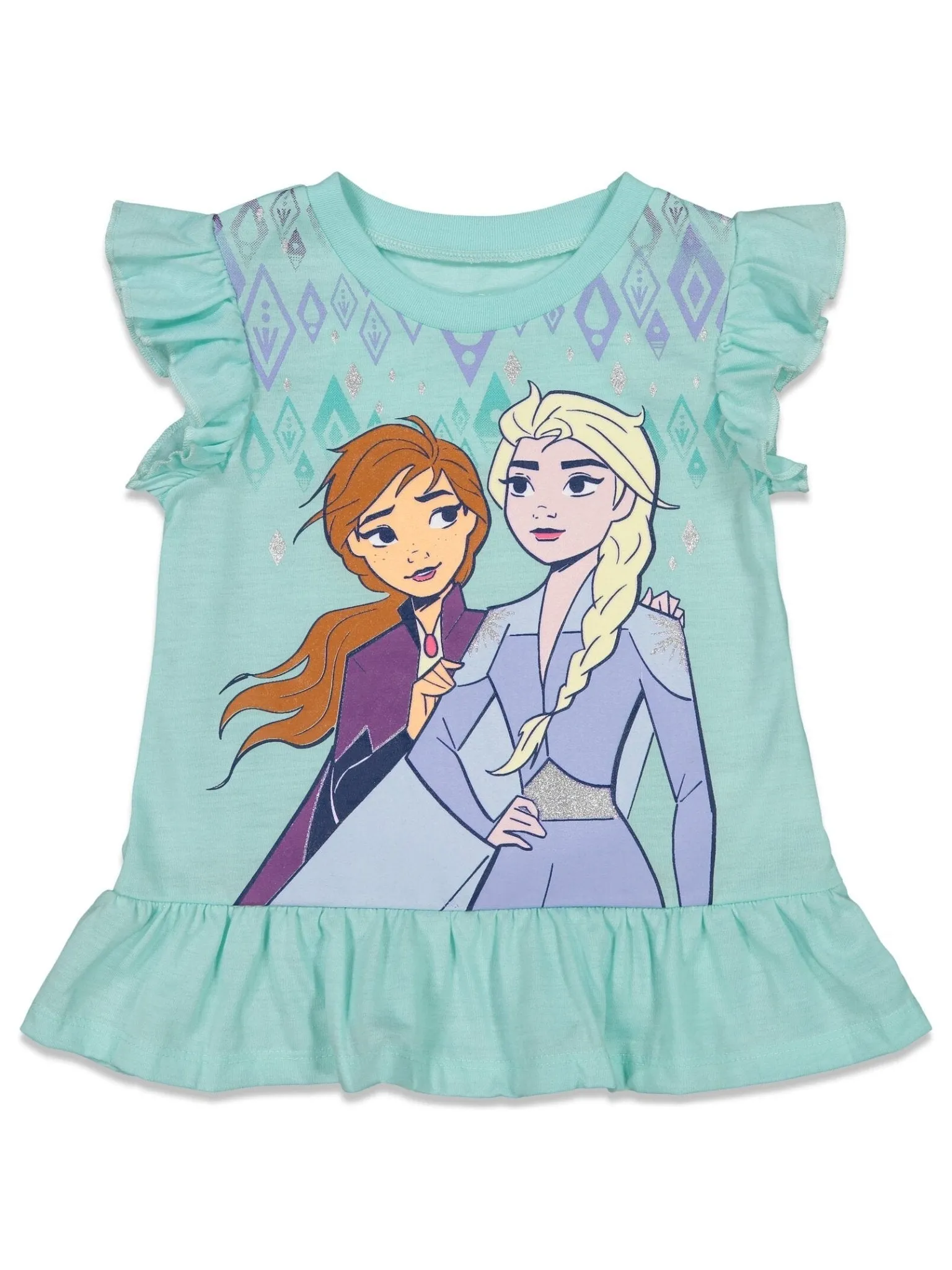 Disney Frozen T-Shirt and Bike Shorts Outfit Set