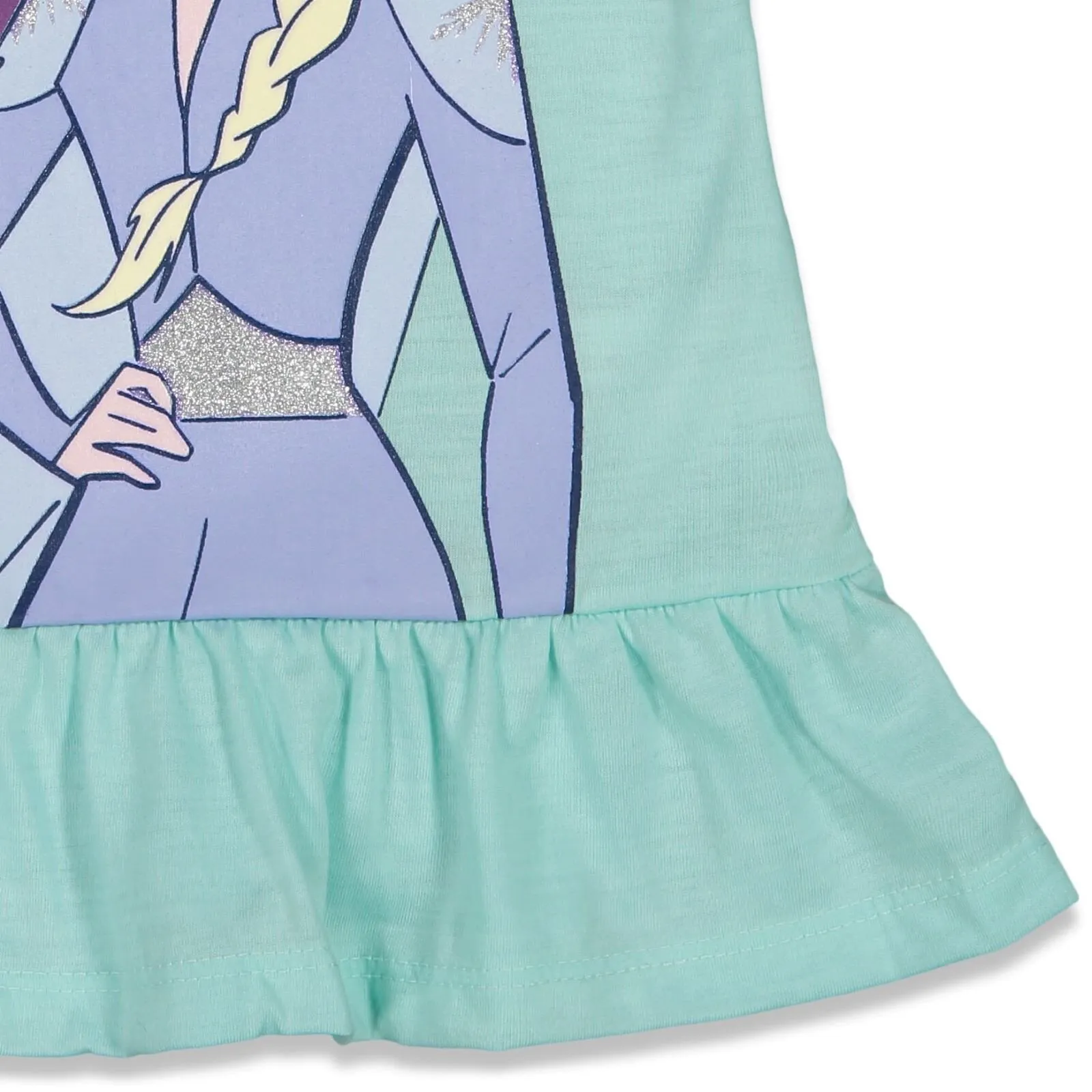 Disney Frozen T-Shirt and Bike Shorts Outfit Set