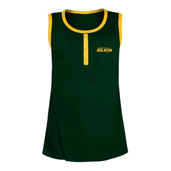 Edmonton Elks - New Era Girls Contrast Placket Tank