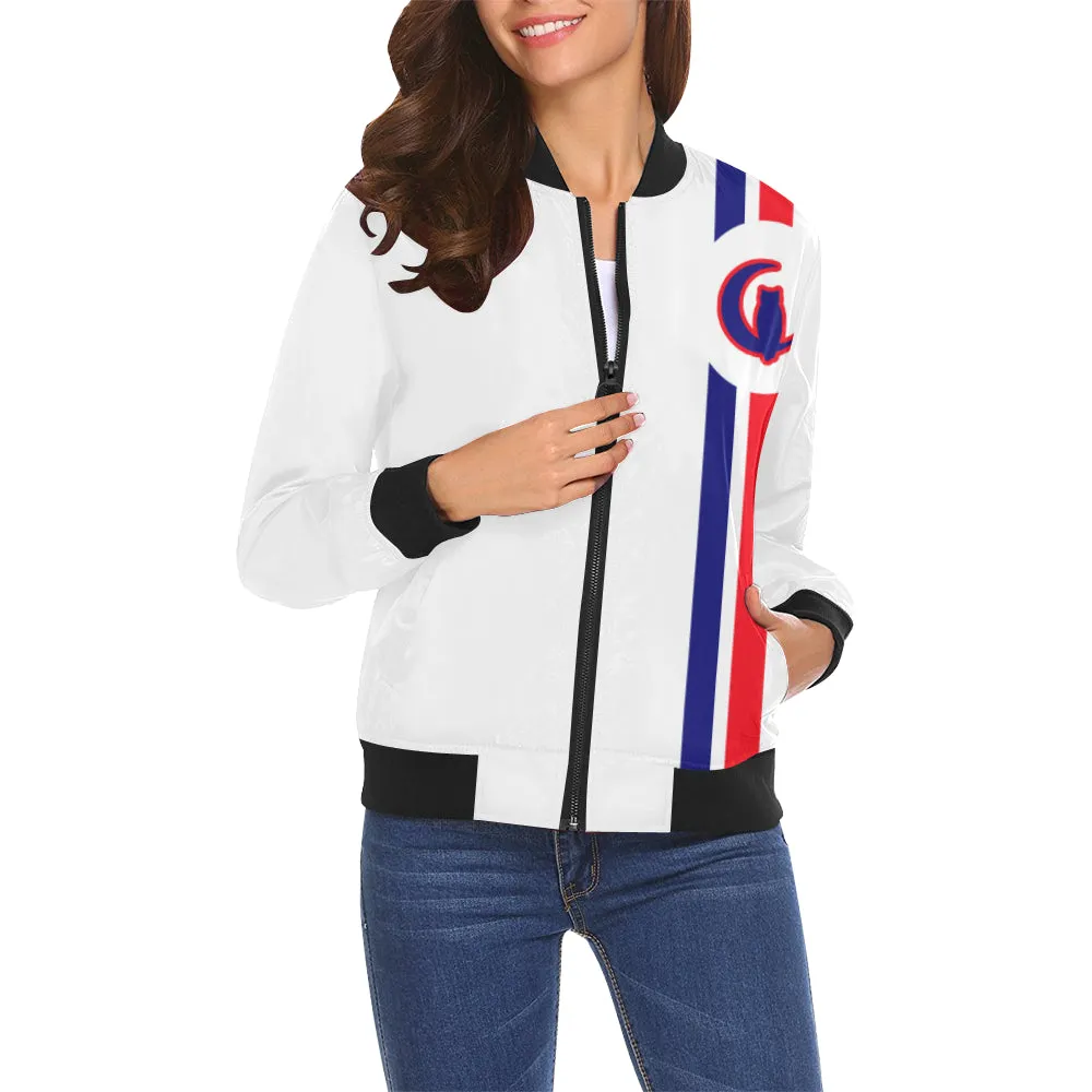 FRESH UP BBR All Over Print Bomber Jacket for Women