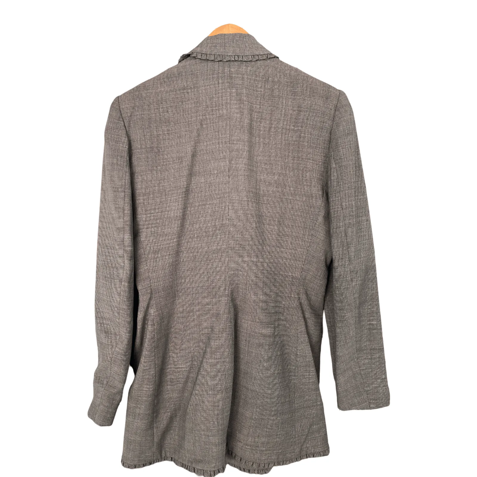 Gai Mattiolo Double Breasted Wool Jacket Grey Fr40 UK 12/14