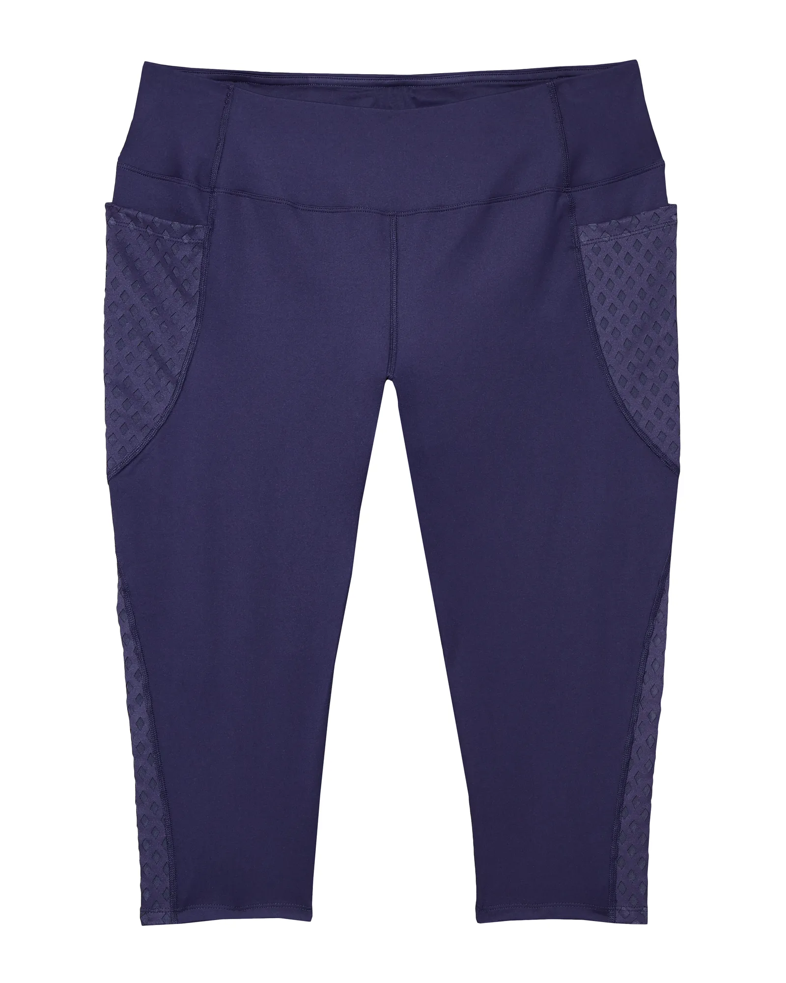 Gansevoort Capri Tights with Mesh Details | Navy