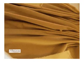 GOLD -  Cotton Velvet Fabric for Curtains & Soft Furnishings