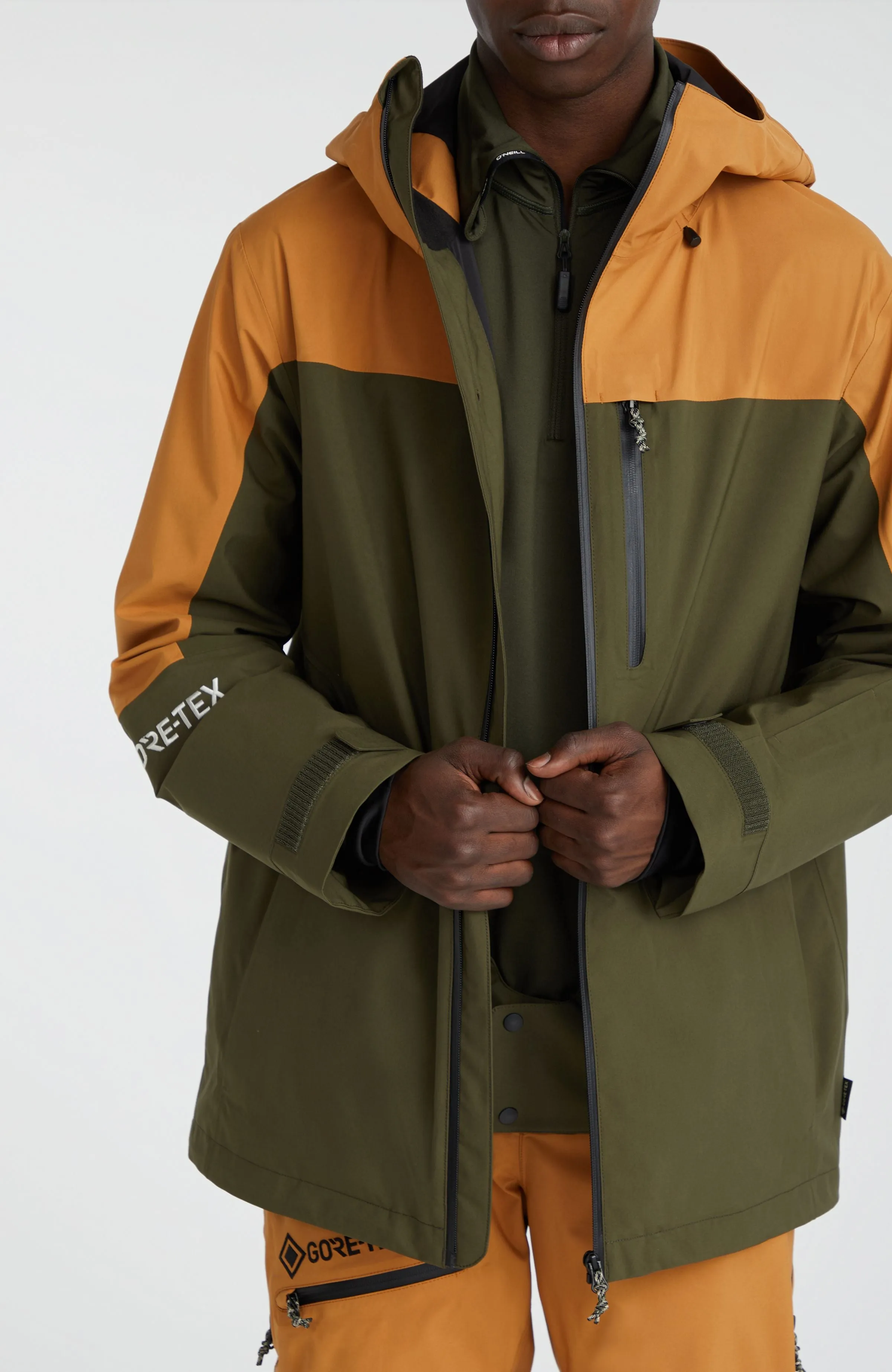 GORE-TEX Psycho Snow Jacket | Rich Caramel Colour block