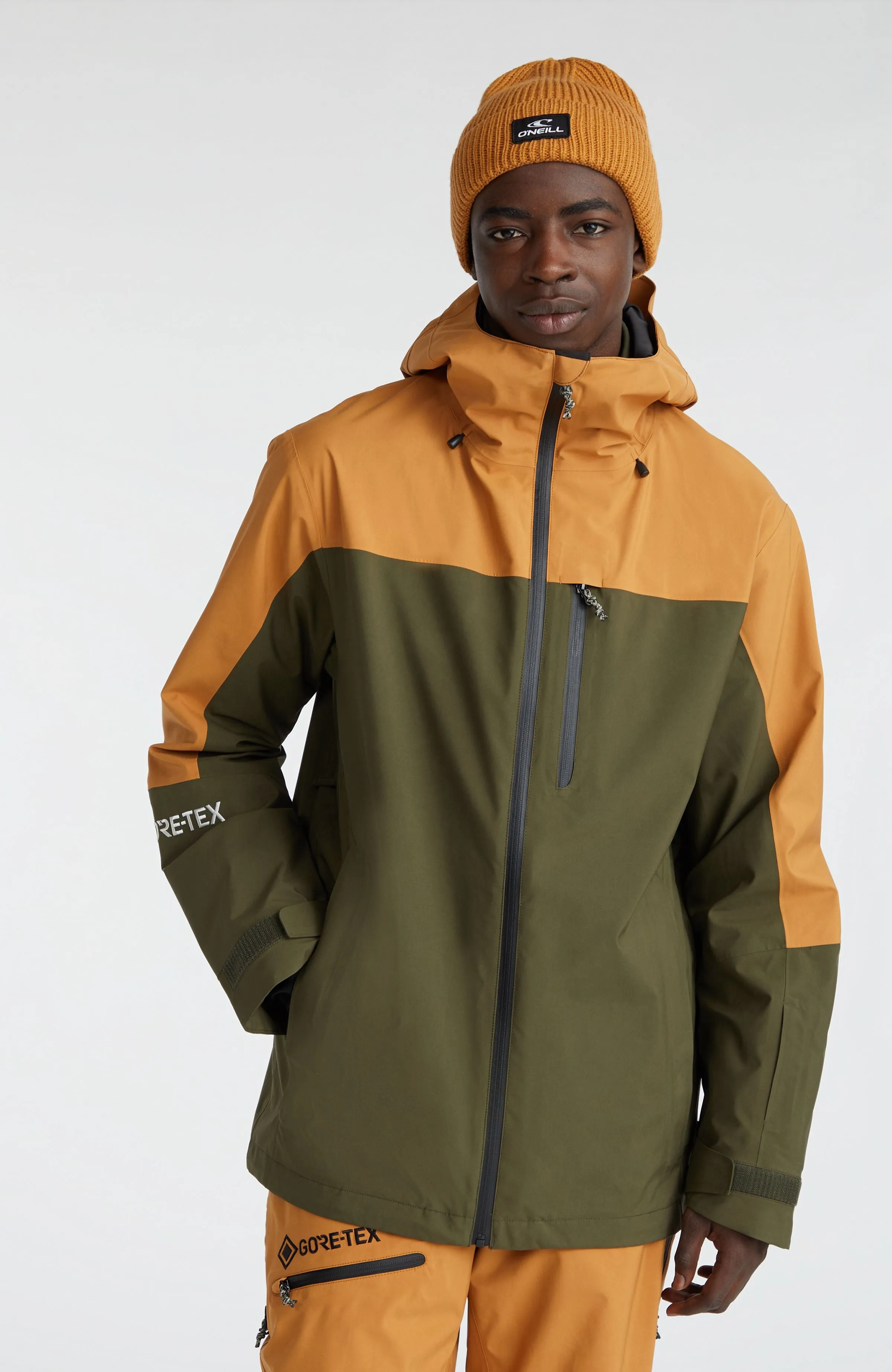 GORE-TEX Psycho Snow Jacket | Rich Caramel Colour block